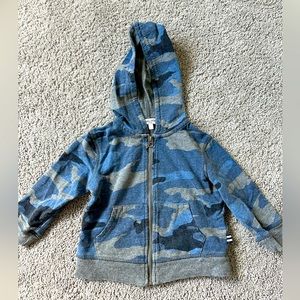Splendid Baby Boy blue camo zip-up